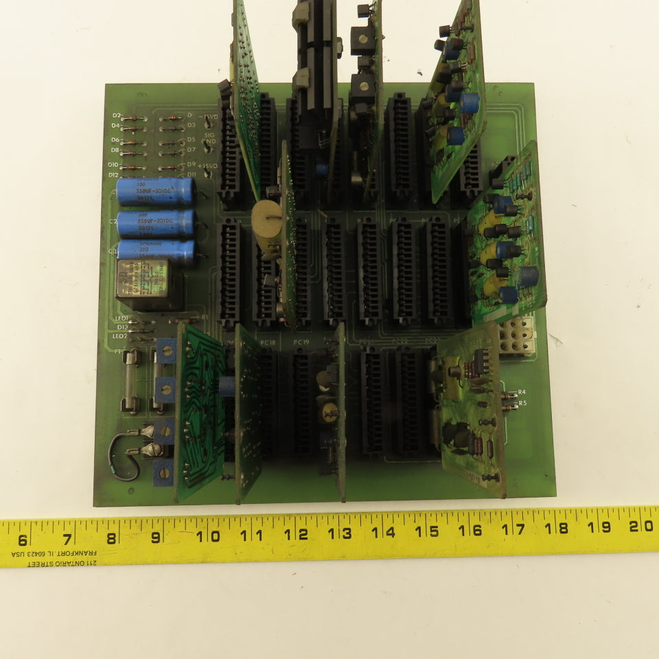Gettys Circuit Board Card Holder Chassis Motherboard 25 Slot 10 Cards