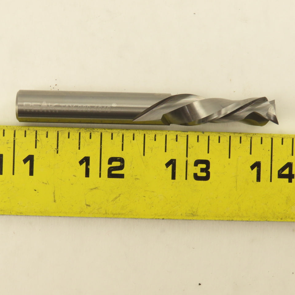 Peak TAY-280-1040 3/8" Solid Carbide 2 Flute Down Cut Router Bit 3" OAL