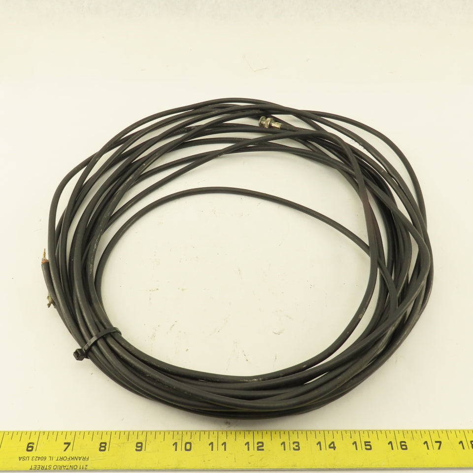 Belden Low Noise Coax Cable Male Pin Twist Lock Connector 38'