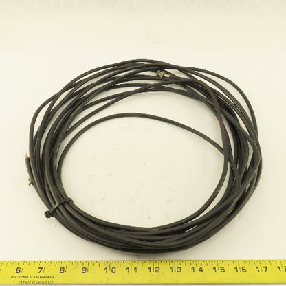 Belden Low Noise Coax Cable Male Pin Twist Lock Connector 38'
