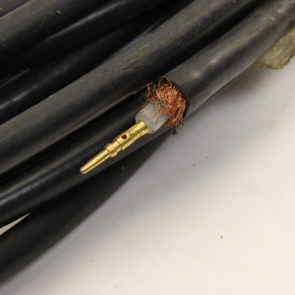 Belden Low Noise Coax Cable Male Pin Twist Lock Connector 38'