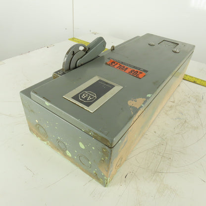 Allen Bradley 712-BAB245 600V 3Ph 10Hp MAX Combination Starter Disconnect 120V