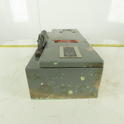Allen Bradley 712-BAB245 600V 3Ph 10Hp MAX Combination Starter Disconnect 120V