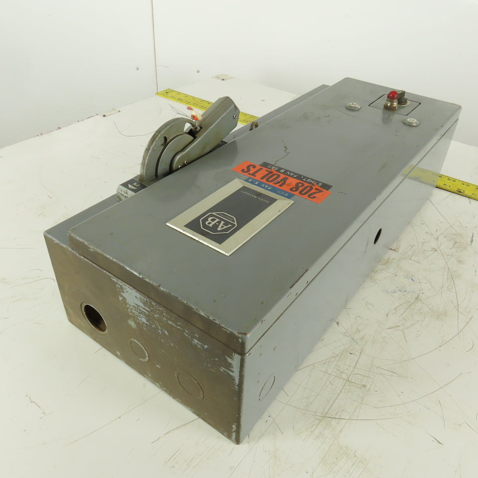 Allen Bradley 712-AAH2478 600V 3Ph 5Hp MAX Combination Starter Disconnect 208V