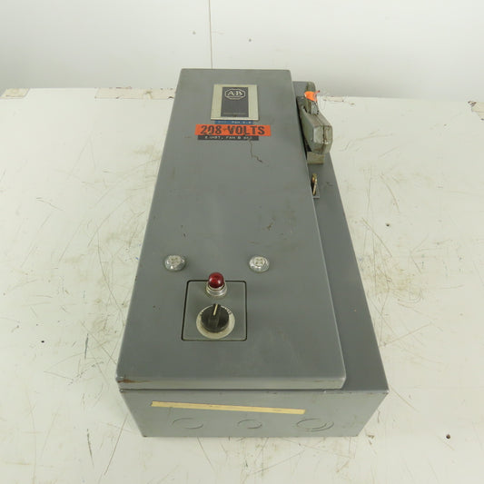 Allen Bradley 712-AAH2478 600V 3Ph 5Hp MAX Combination Starter Disconnect 208V
