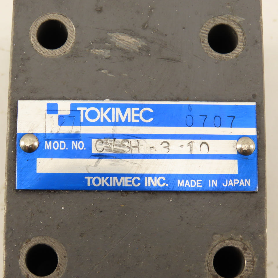 Tokimec CVSH-3-10 Size 1/4 Hydraulic Shuttle Valve 10L/Min