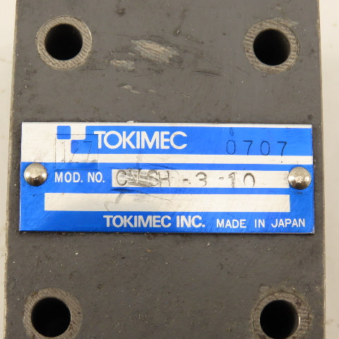 Tokimec CVSH-3-10 Size 1/4 Hydraulic Shuttle Valve 10L/Min
