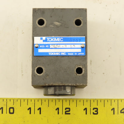 Tokimec CVSH-3-10 Size 1/4 Hydraulic Shuttle Valve 10L/Min