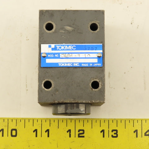 Tokimec CVSH-3-10 Size 1/4 Hydraulic Shuttle Valve 10L/Min