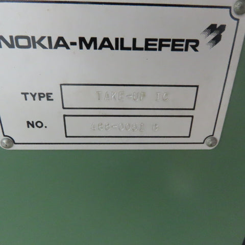 Nokia Maillefer TAKE-UP IC Extrusion Spooler Take Up Wire Making DC Voltage