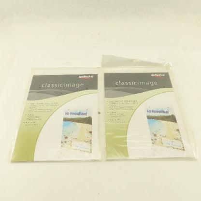Deflecto 68201 8.5" x 11" Transparent Clear Wall Mount Sign Menu Holder Lot Of 2