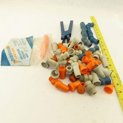 Loc-Line 50813 1/2" Adjustable Coolant Hose Tips Nozzles Tool Misc. Lot 45 Pcs.