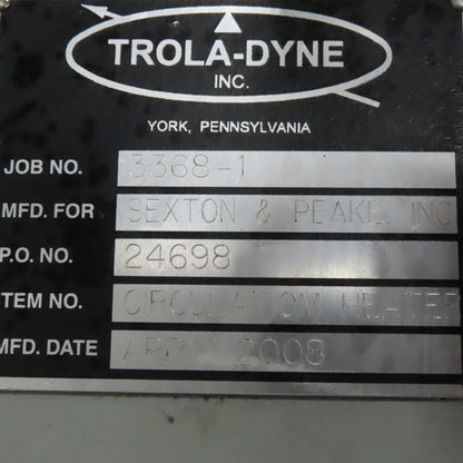 Trola-Dyne Circulation Oil Heater Assy. W/Turbo-Toc Turbine Oil Conditioner KL-1