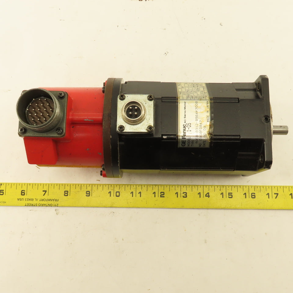 GE Fanuc A06B-0312-B564#7008 2000RPM 3Ph 120VAC Servo Motor