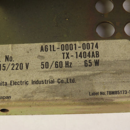 Matsushita A61L-0001-0074 Operator Control HMI Display Unit 14"