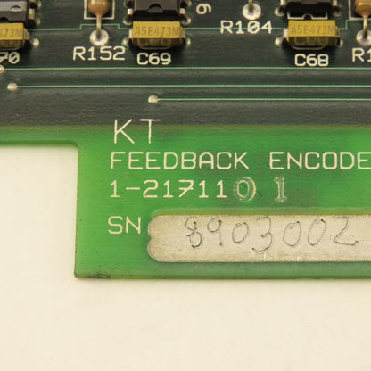 Kearney & Trecker 1-21711 Rev 5 Feedback Encoder Assembly