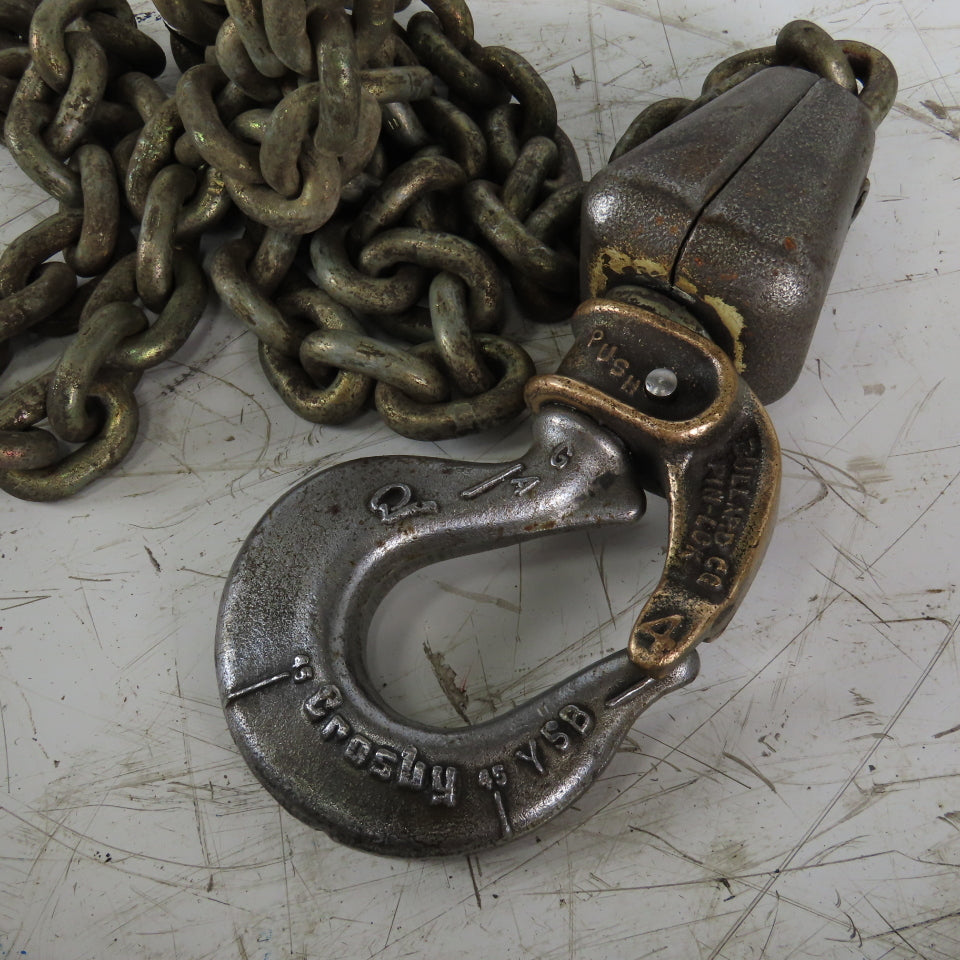 Yale KAL1/2-10TH25S1 1/2 Ton Air Pneumatic Chain Hoist 11' Lift 25FPM 90PSI