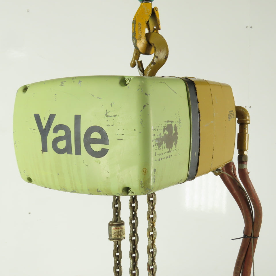 Yale KAL1/2-10TH25S1 1/2 Ton Air Pneumatic Chain Hoist 11' Lift 25FPM 90PSI