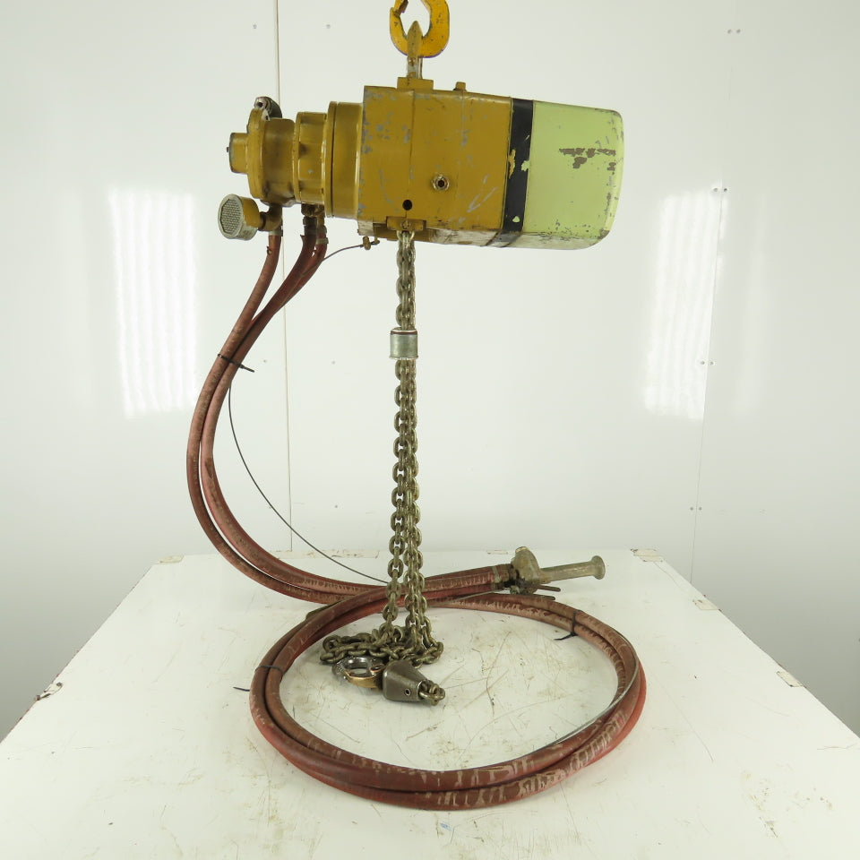 Yale KAL1/2-10TH25S1 1/2 Ton Air Pneumatic Chain Hoist 11' Lift 25FPM 90PSI
