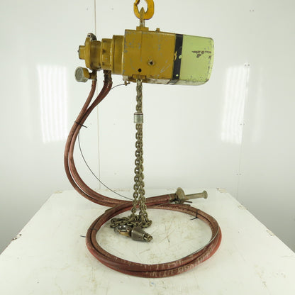 Yale KAL1/2-10TH25S1 1/2 Ton Air Pneumatic Chain Hoist 11' Lift 25FPM 90PSI
