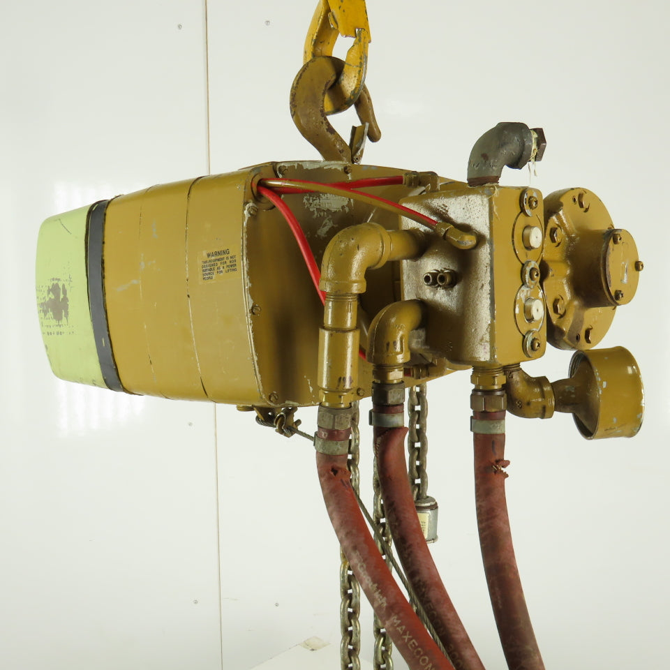 Yale KAL1/2-10TH25S1 1/2 Ton Air Pneumatic Chain Hoist 11' Lift 25FPM 90PSI