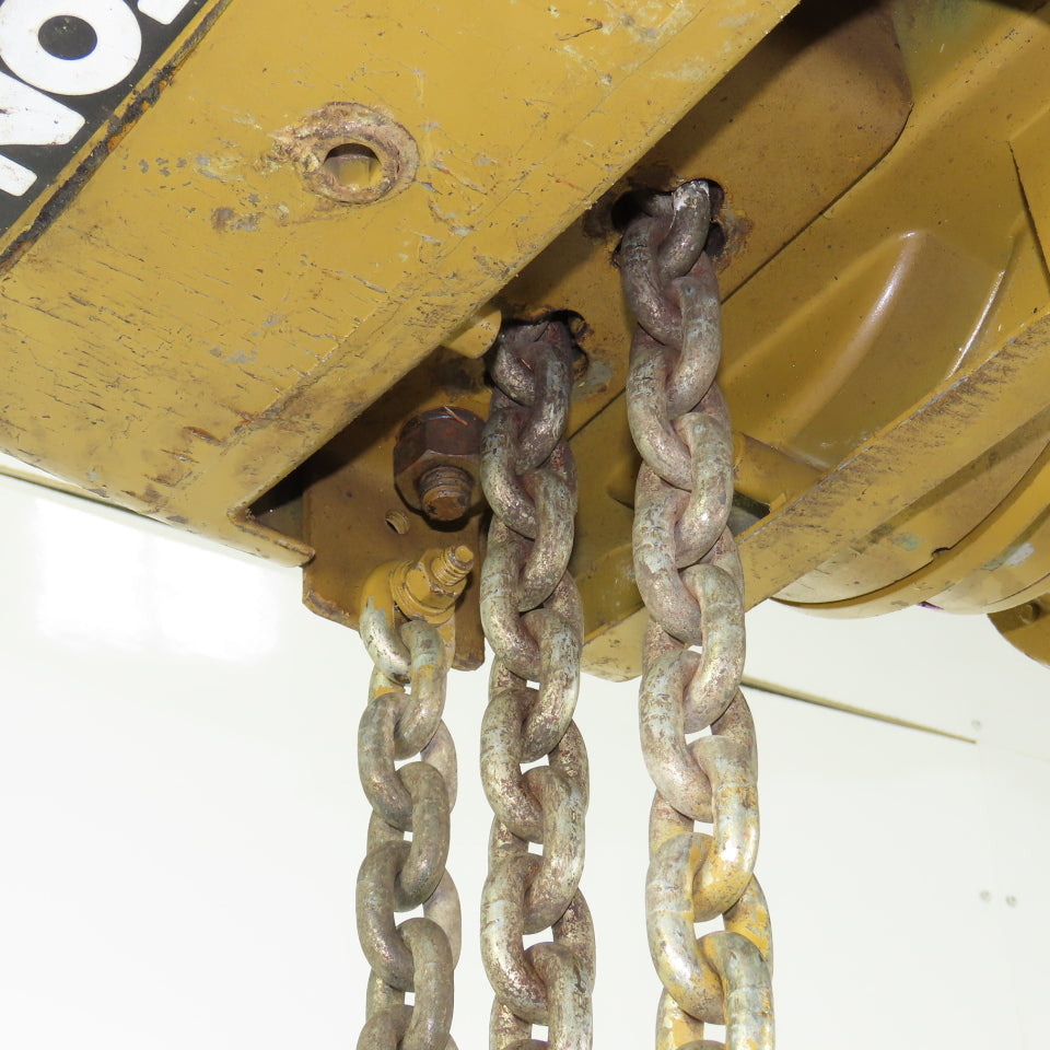 Yale KAL1/2-10TH25S1 1/2 Ton Air Pneumatic Chain Hoist 11' Lift 25FPM 90PSI