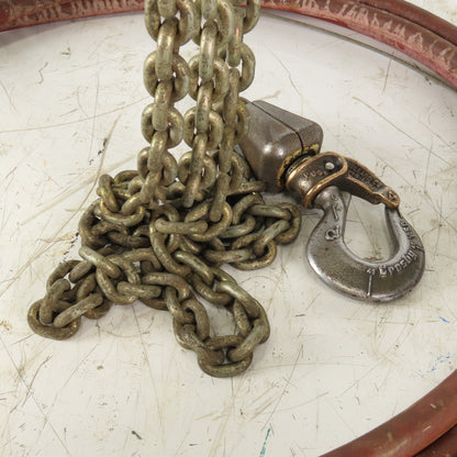 Yale KAL1/2-10TH25S1 1/2 Ton Air Pneumatic Chain Hoist 11' Lift 25FPM 90PSI