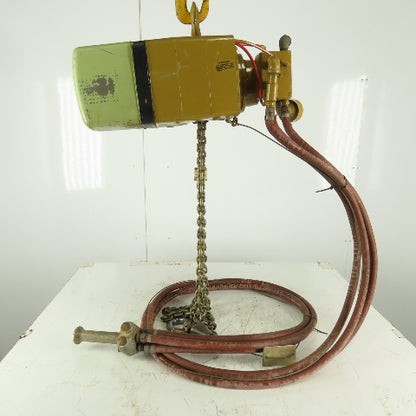 Yale KAL1/2-10TH25S1 1/2 Ton Air Pneumatic Chain Hoist 11' Lift 25FPM 90PSI