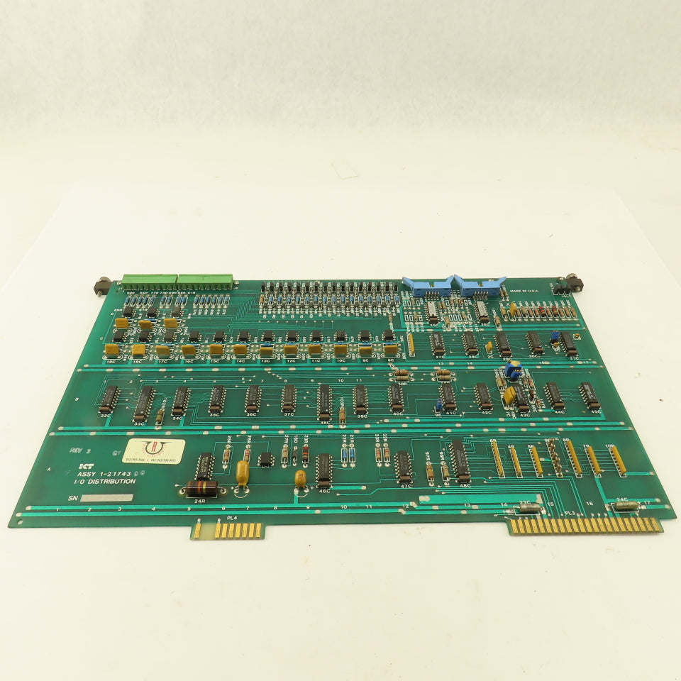 Kearney & Trecker 1-21743 Rev 3 I/O Distribution