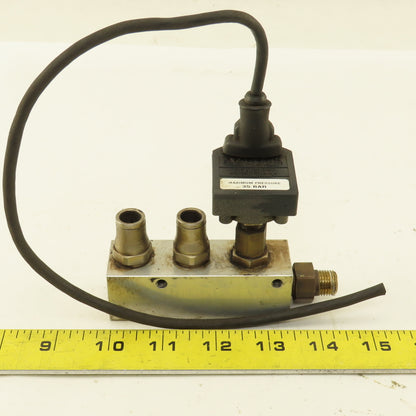 Ametek IPTGB035BSFS 263118 4 Port Aluminum Block Manifold Transducer 1/4" NPT