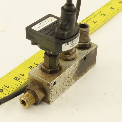 Ametek IPTGB035BSFS 263118 4 Port Aluminum Block Manifold Transducer 1/4" NPT