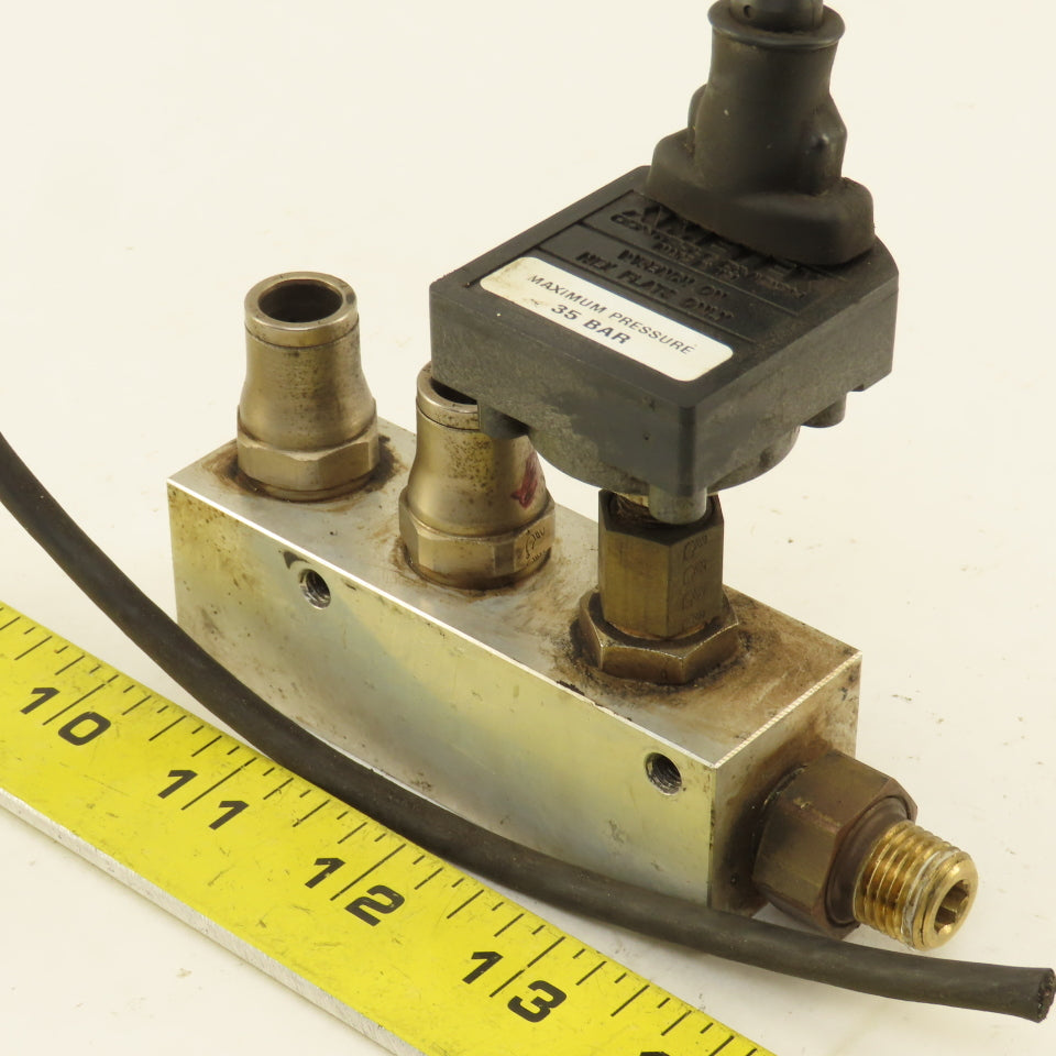 Ametek IPTGB035BSFS 263118 4 Port Aluminum Block Manifold Transducer 1/4" NPT
