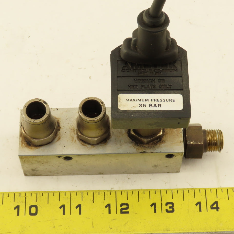 Ametek IPTGB035BSFS 263118 4 Port Aluminum Block Manifold Transducer 1/4" NPT