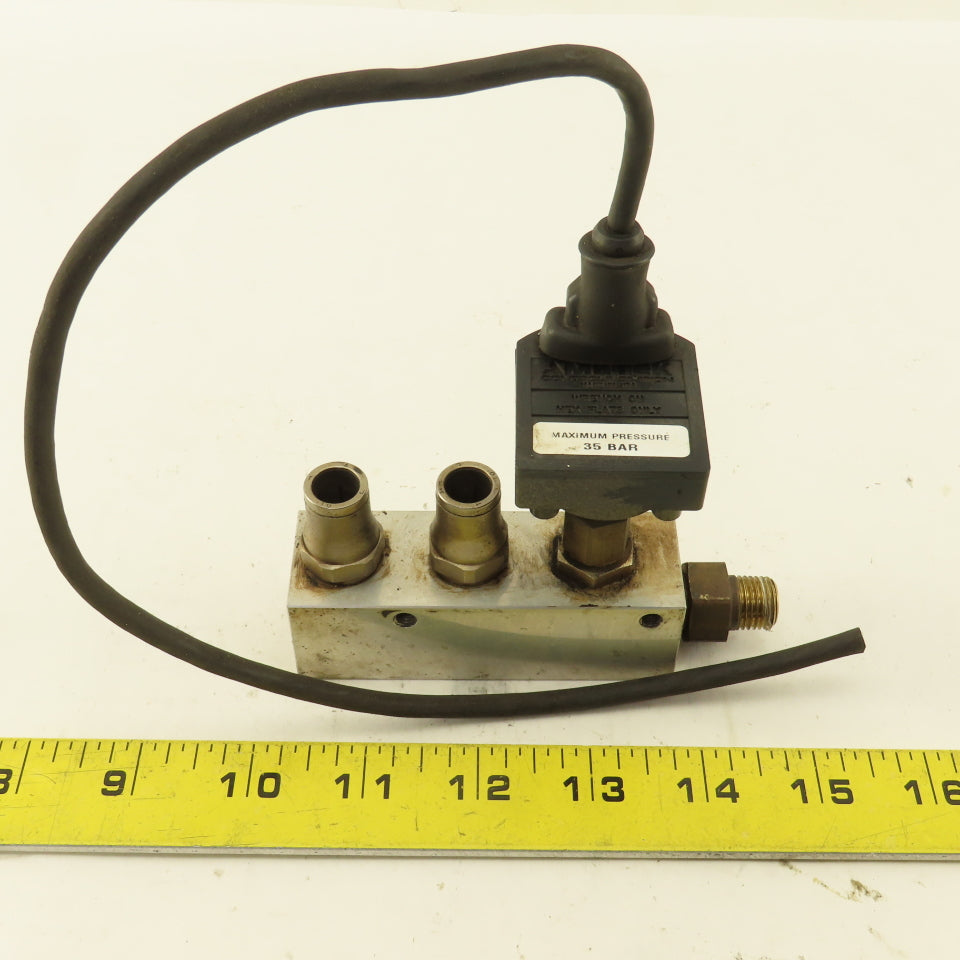 Ametek IPTGB035BSFS 263118 4 Port Aluminum Block Manifold Transducer 1/4" NPT