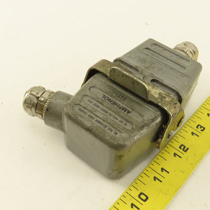 Amphenol E6T 380V 16A 6 Pin Male Female Cable Connectors Set OF 2