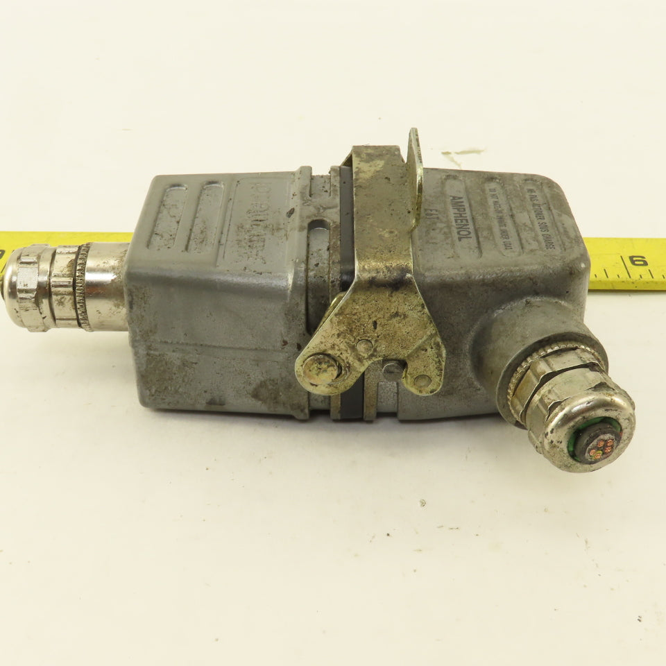Amphenol E6T 380V 16A 6 Pin Male Female Cable Connectors Set OF 2