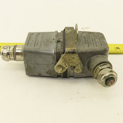 Amphenol E6T 380V 16A 6 Pin Male Female Cable Connectors Set OF 2