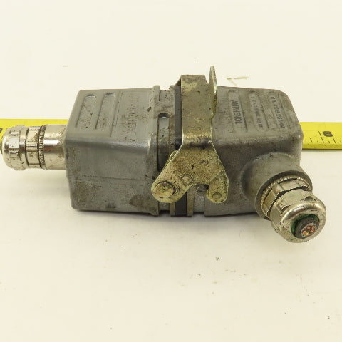 Amphenol E6T 380V 16A 6 Pin Male Female Cable Connectors Set OF 2