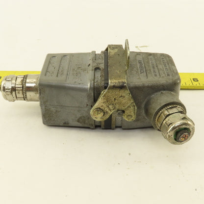 Amphenol E6T 380V 16A 6 Pin Male Female Cable Connectors Set OF 2