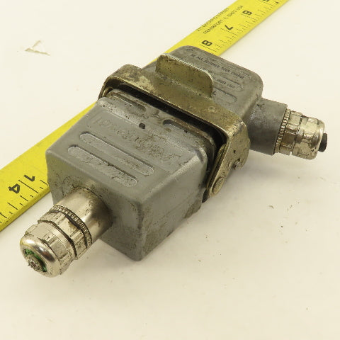 Amphenol E6T 380V 16A 6 Pin Male Female Cable Connectors Set OF 2