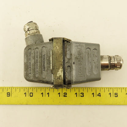 Amphenol E6T 380V 16A 6 Pin Male Female Cable Connectors Set OF 2