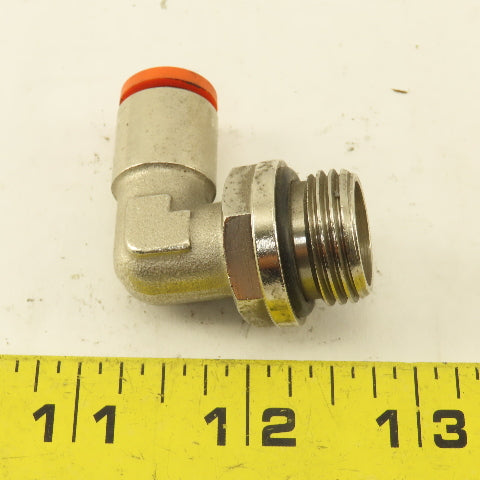 10mm Push To Connect x 1/2" -14 BSPP O-Ring Stainless Steel Elbow 90-?