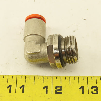 10mm Push To Connect x 1/2" -14 BSPP O-Ring Stainless Steel Elbow 90-?