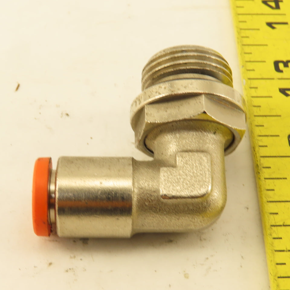 10mm Push To Connect x 1/2" -14 BSPP O-Ring Stainless Steel Elbow 90-?