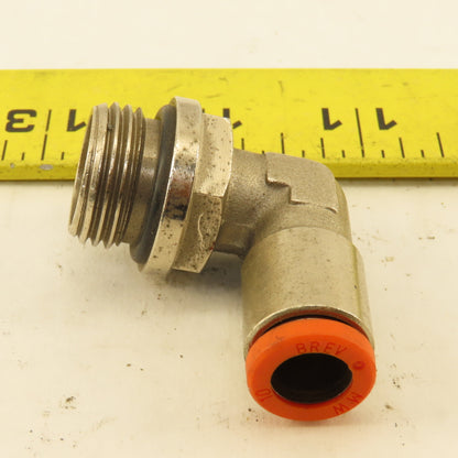 10mm Push To Connect x 1/2" -14 BSPP O-Ring Stainless Steel Elbow 90-?