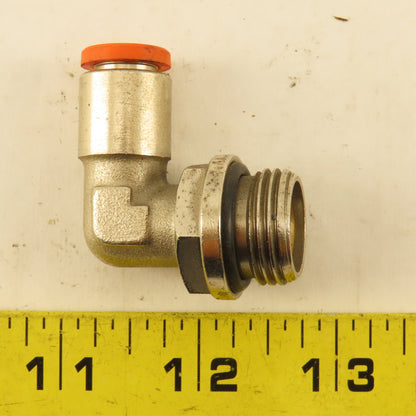 10mm Push To Connect x 1/2" -14 BSPP O-Ring Stainless Steel Elbow 90-?