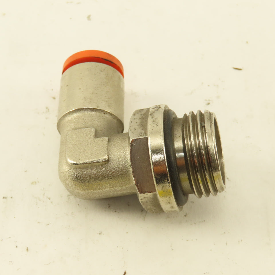 10mm Push To Connect x 1/2" -14 BSPP O-Ring Stainless Steel Elbow 90-?