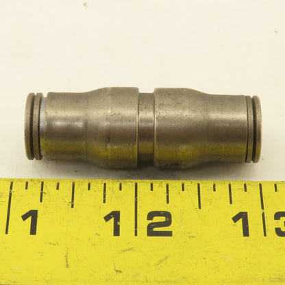 Legris 3/8" x 3/8" Push To Connect Stainless Steel Union Coupling Splice