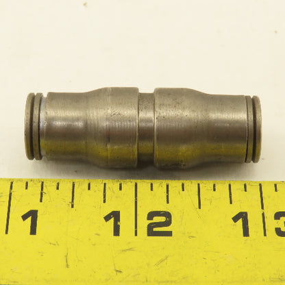 Legris 3/8" x 3/8" Push To Connect Stainless Steel Union Coupling Splice