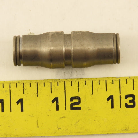 Legris 3/8" x 3/8" Push To Connect Stainless Steel Union Coupling Splice